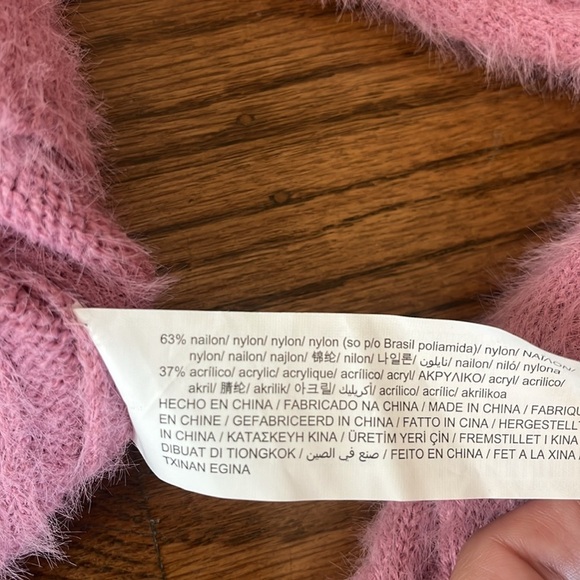 Pacific Republic Pull Bear Cropped Oversized Cardigan New With Tag Size L - Picture 10 of 11